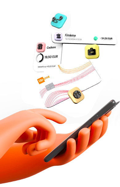 Illustration 3D de l’utilisation de l’application